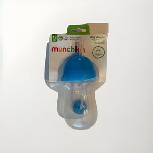 Munchkin Any Angle Weighted Straw Cup 10oz Spill-Proof Toddler Cup BPA-Free NEW